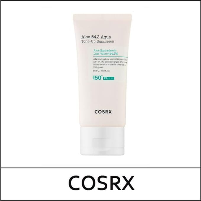 [COSRX] (tm5) Aloe 54.2 Aqua Tone-Up Sunscreen 50ml / (cu) white