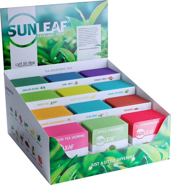 Assortiment display - Sunleaf - 12 x 10 theezakjes