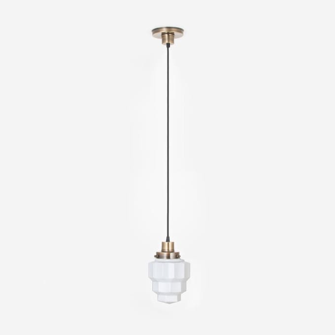 Hanglamp aan snoer Empire 20's Brons - Art Deco Trade