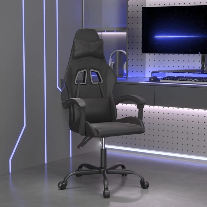 vidaXL - Gamestoel - kunstleer - zwart