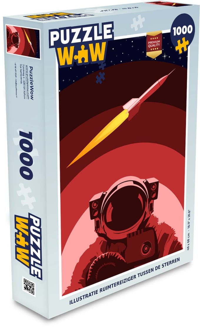 Puzzel Astronaut - Sterren - Raket - Legpuzzel - Puzzel 1000 stukjes volwassenen