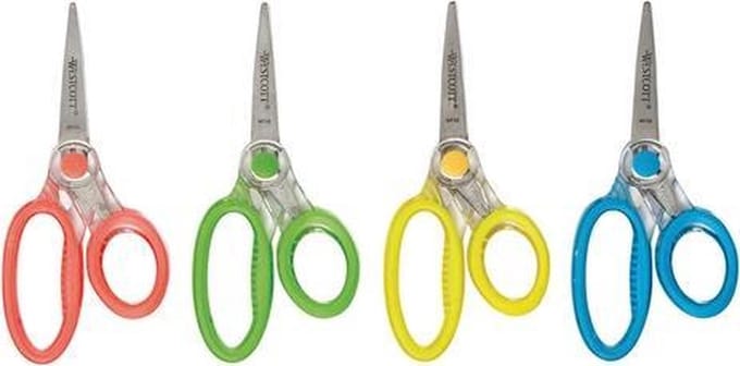 Westcott schaar - Microban Xray - spitse punt - softgrip - 13cm - AC-E15802