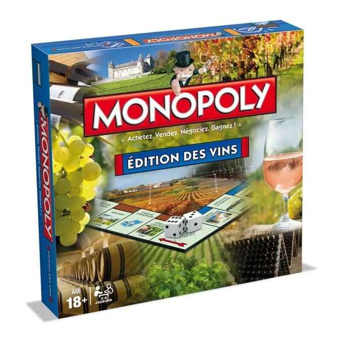 Wijn editie monopoly bordspellen Winning Moves