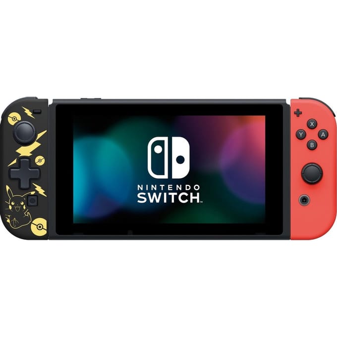 Hori Officieel licensed D-Pad Controller - Officieel Gelicenseerd - Geschikt voor Nintendo Switch - Pikachu Zwart/Goud design
