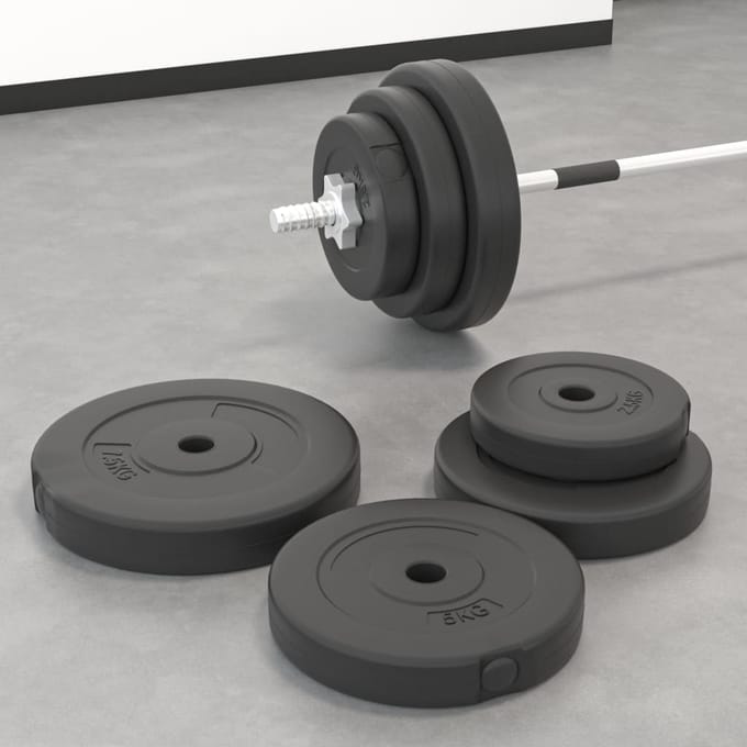 vidaXL - Halterschijven - 6 - st - 30 - kg - cement