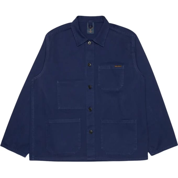 Vrouwenoverhemd Nudie Jeans Buddy Chore Herringbone
