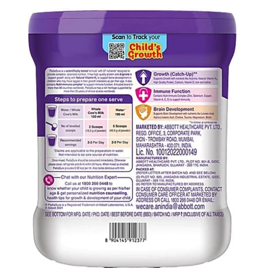 Pediasure Poeder Vanille 400g