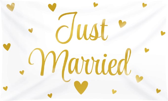 XXL Flag - Just married