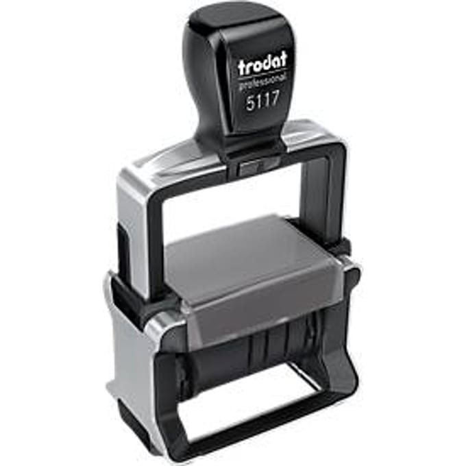 trodat® kantoorstempel 5117, datumstempel met 12 bureauteksten, lettergrootte 4 mm