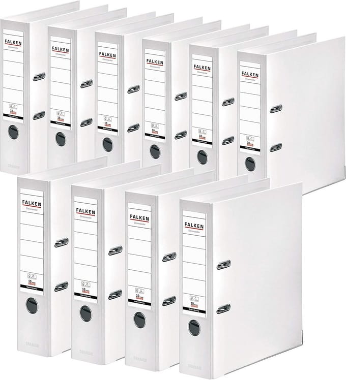 Premium Kunststof Ringmappen voor A4 Documenten - 8 cm Breed