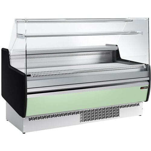 GGM Gastro Kühltheke - 1620mm - 1 Ablage - Frontblende Hellgrün