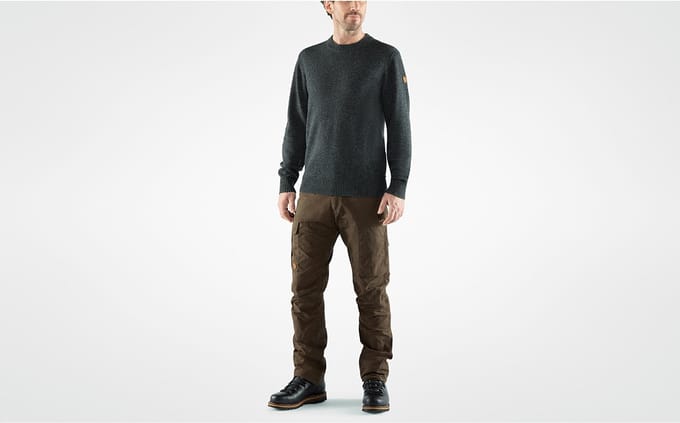 Fjällräven Övik Round Trui Grijs S Man