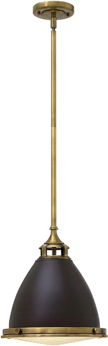 Bohemian Hanglamp - Steady Lighting - Glas - Bohemian - E27 - L: 32.4cm - Voor Binnen - Woonkamer - Eetkamer - Brons