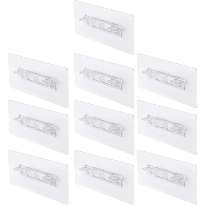 10 Stuks Plankdrager Pinnen Ponsvrij Schotbeugelhouders Pin voor Kast Schotbord Transparant transparant