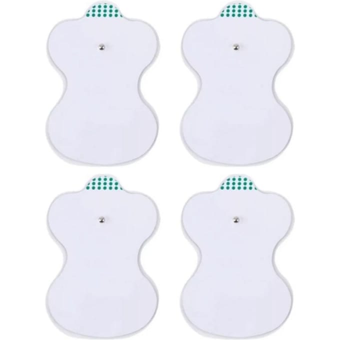 50 Pièces Patchs Électrodes Patchs Stimulateur d'Électrothérapie Ensemble de Pads pour Accessoires d'Instrument de Massage white
