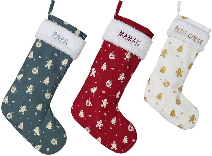Vertbaudet Set van 3 kerstsokken