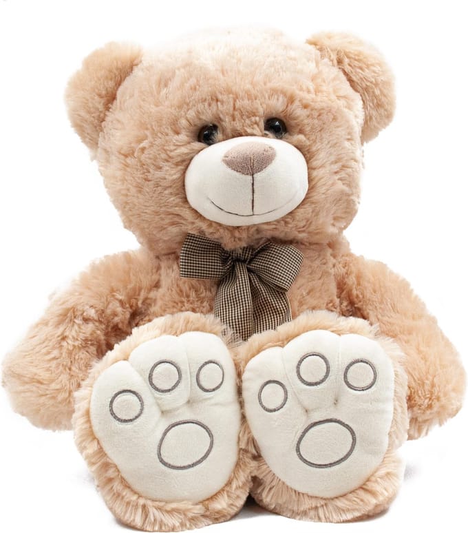 PIA Soft Toys - Pluche Knuffel Beer - bruin - 40 cm
