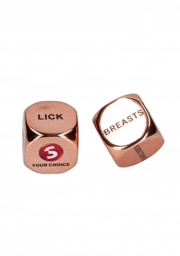 Sexy Dobbelstenen - Love Dice - Rosé Goud