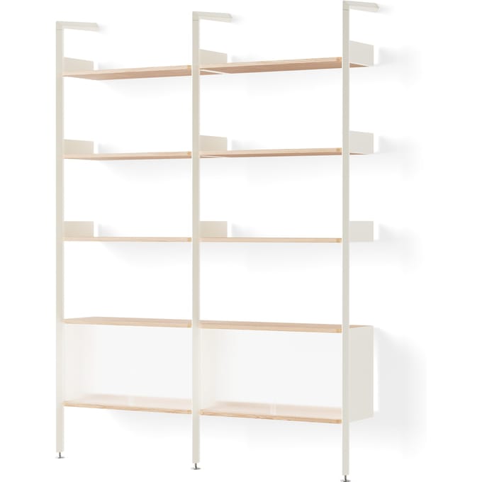 &Tradition Rombe-rekken met kastopstelling configuratie E (IF3 & IF6) - Alabaster/Eik