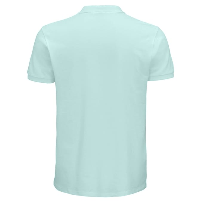 SOLS Heren Planet Pique Organisch Poloshirt (Arctisch blauw)