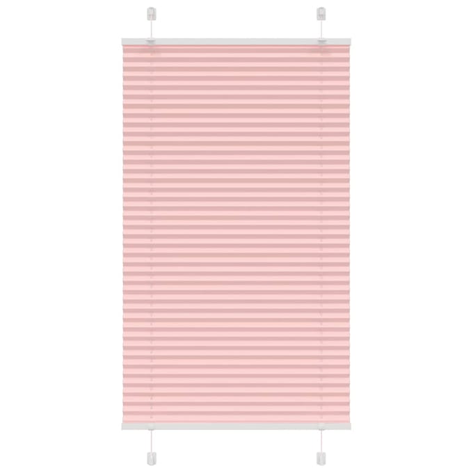 vidaXL - Plissé - rolgordijn - 80x100 - cm - stofbreedte - 79,4 - cm - polyester - roze