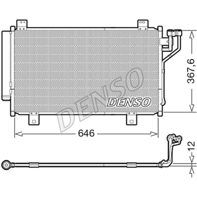 Condensator, airconditioning DENSO DCN44012