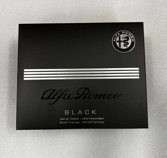 Alfa Romeo Black Eau De Toilette 75 Ml Spray After Shave balsem 100 ML