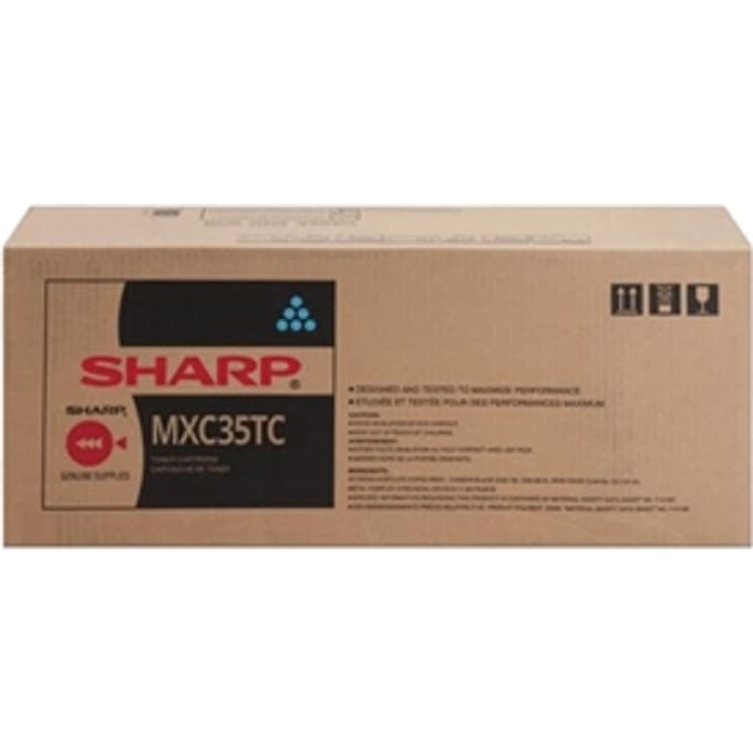 Sharp MX-C35TC - cyan - original - toner cartridge