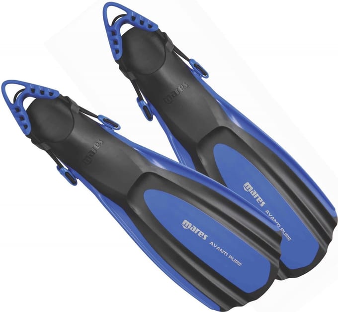 Mares Avanti Pure Open Hiel Vinnen - Blauw - M/L