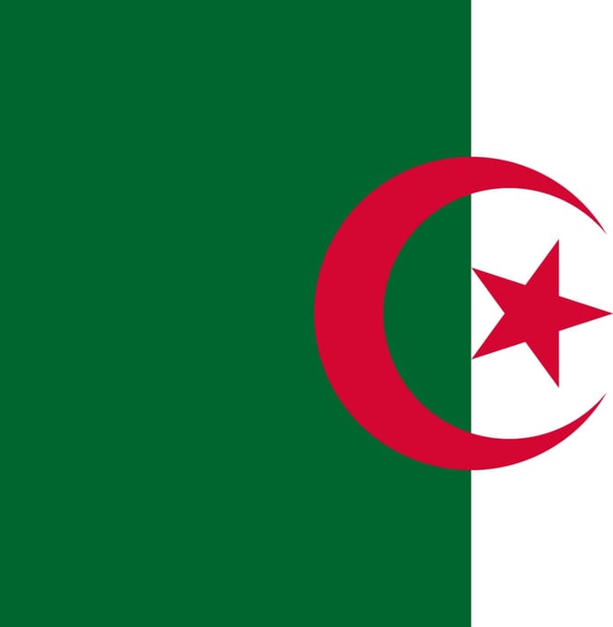 Vlag Algerije 300x450cm