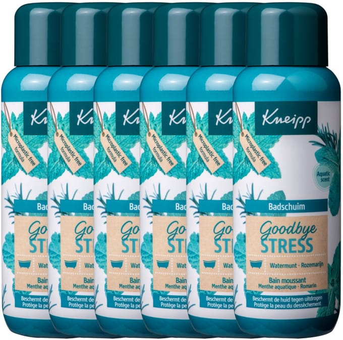 Kneipp Badschuim Goodbye Stress - 6 x 400 ml - Voordeelverpakking