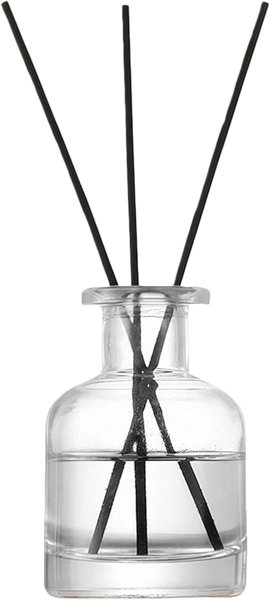 150ml/5oz Lege glazen diffuserfles Diffuserpotten Aromatherapie Opslagcontainer Geuraccessoires Gebruik voor DIY Vervangende rietdiffusersets (Transparant)