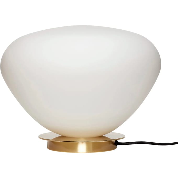 Hübsch tafellamp Bean Brass White