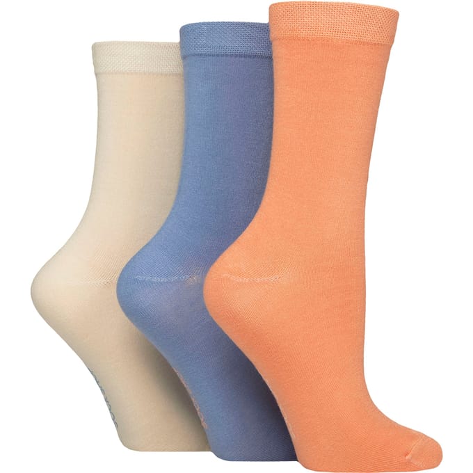 3-Pack Dames Effen Bamboosokken - Zachte Ademend Dagelijks Comfort Sokken