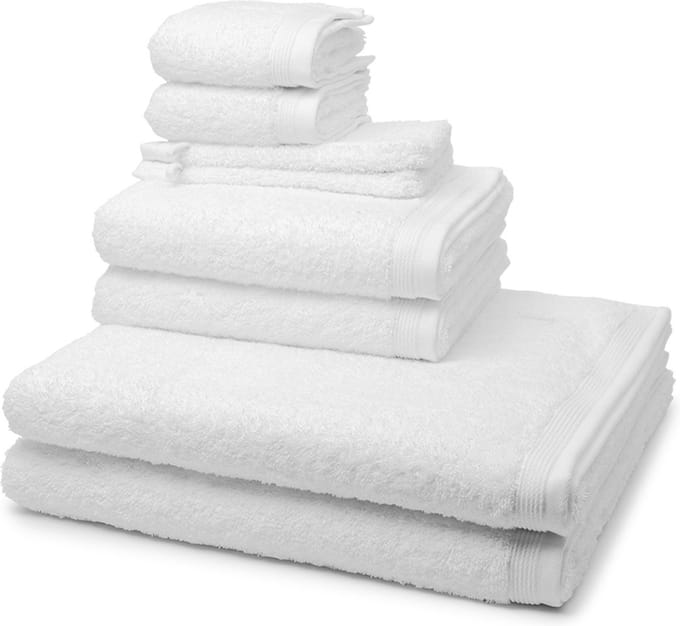 Möve 2 X was- 2 X gast- 2 X douche- 2 X handdoek in een set Superwuschel