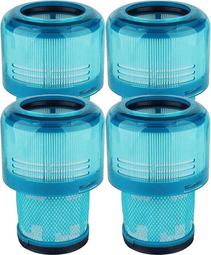 4x HEPA Filter compatibel met Dyson V15 Detect Complete Extra Stofzuiger Vervanging