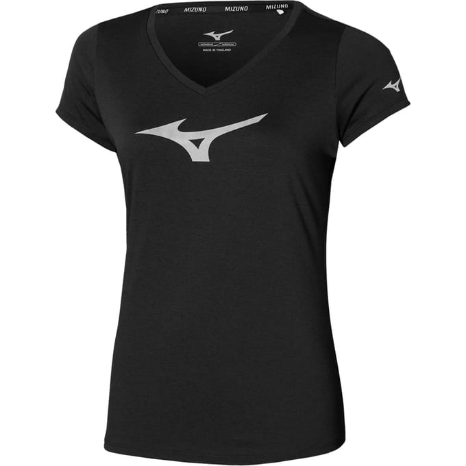 Mizuno Core RB Hardloopshirt Dames-Zwart
