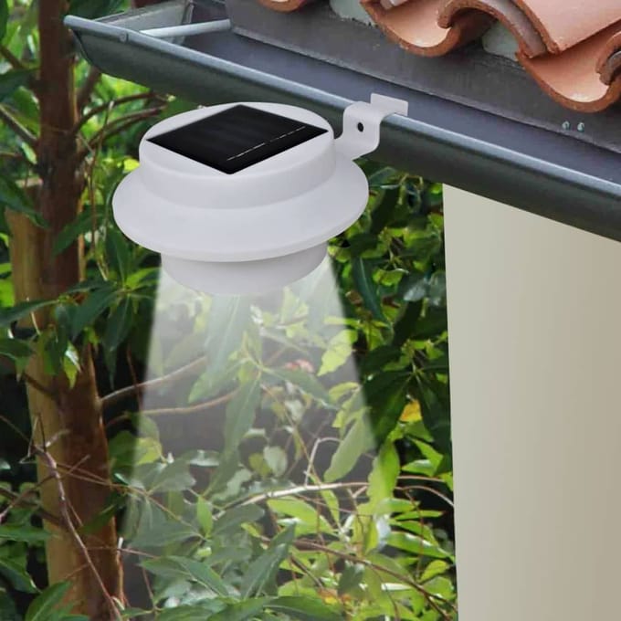 vidaXL Solar buitenlampset 6 stuks wit