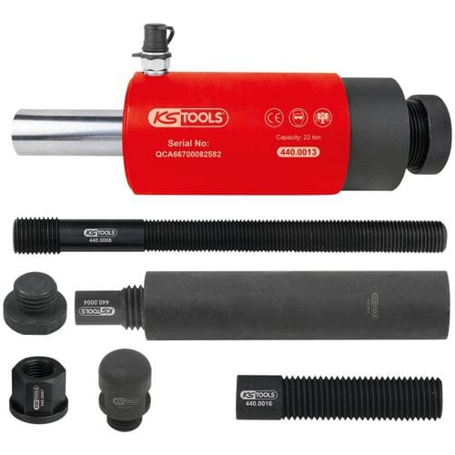 KS Tools 440.0010 Druk- en trekhydraulische cilinderset, 22 t, 10-delig