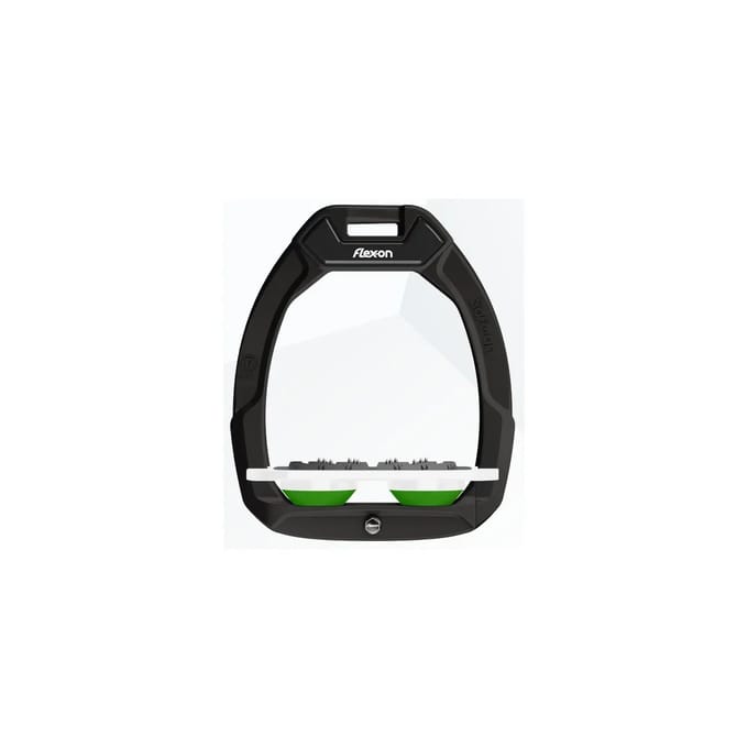 Zwarte/Witte/Groene Ultra Grip Veiligheidsstijgbeugels Flex-On Safe-On