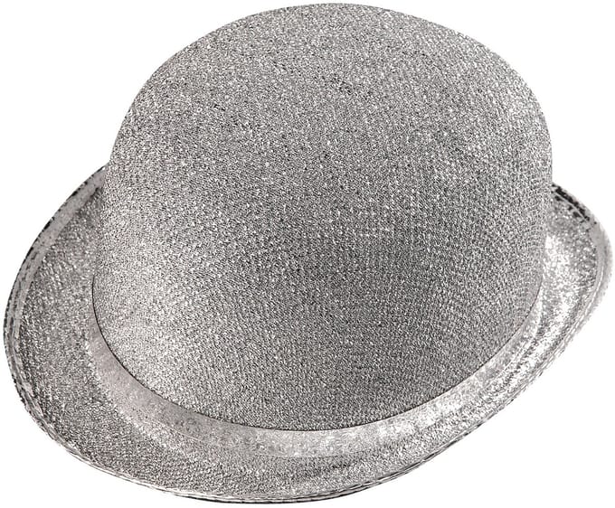 Zilverkleurige bolhoed