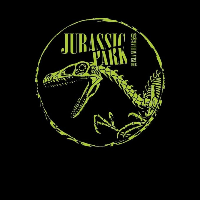 Jurassic Park Skell Unisex T-Shirt - Zwart - M