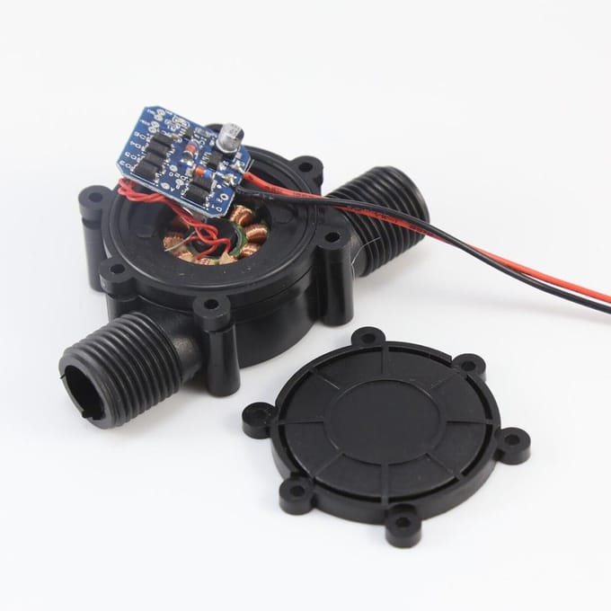 Waterstroompomp Hydro-elektrische Micro Hydro Tap Waterstroom Hydraulische High Power DIY Generator 12 V black