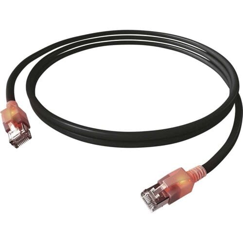 EasyLan S/FTP DualBoot® LED Kabel Cat.6A (Class EA), LSOH, zwart, 7 m