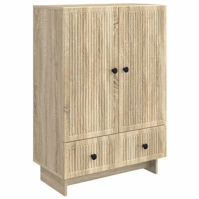 vidaXL - Dressoir - Sonoma - Eik - 66 - x - 34,5 - x - 95 - cm - Geconstrueerd - hout