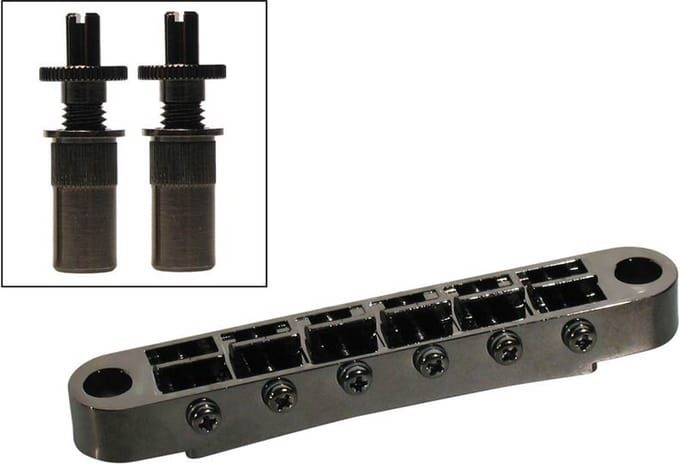 Boston B-162-B Tune-o-Matic Brug voor E-Gitaar - Zwart