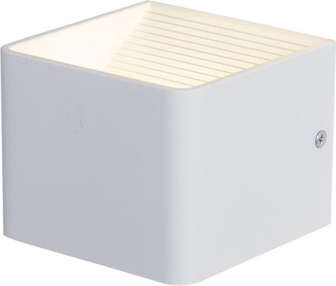 Wandlamp LED Design Wit Kubus - Scaldare Olona