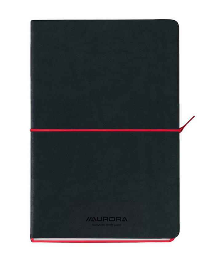 Notitieboek aurora tesoro a5 192blz lijn 80gr rood | 10 stuks