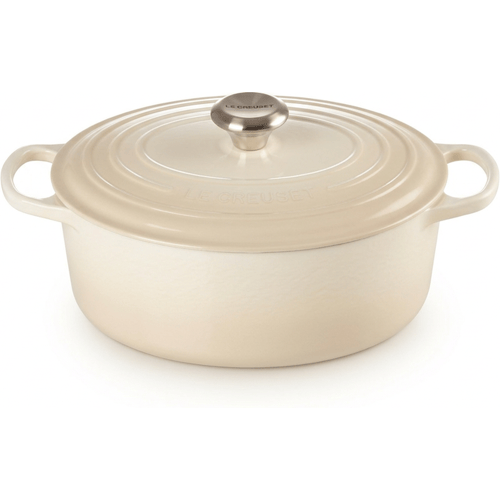 Le Creuset Braadpan Ovaal Signature Meringue - ø 31 cm / 6.3 Liter