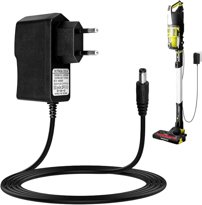 Stofzuiger Oplader - Universele Lader Adapter - Draadloze Stofzuiger - Brede Compatibiliteit - 26V 500mA - Zwart